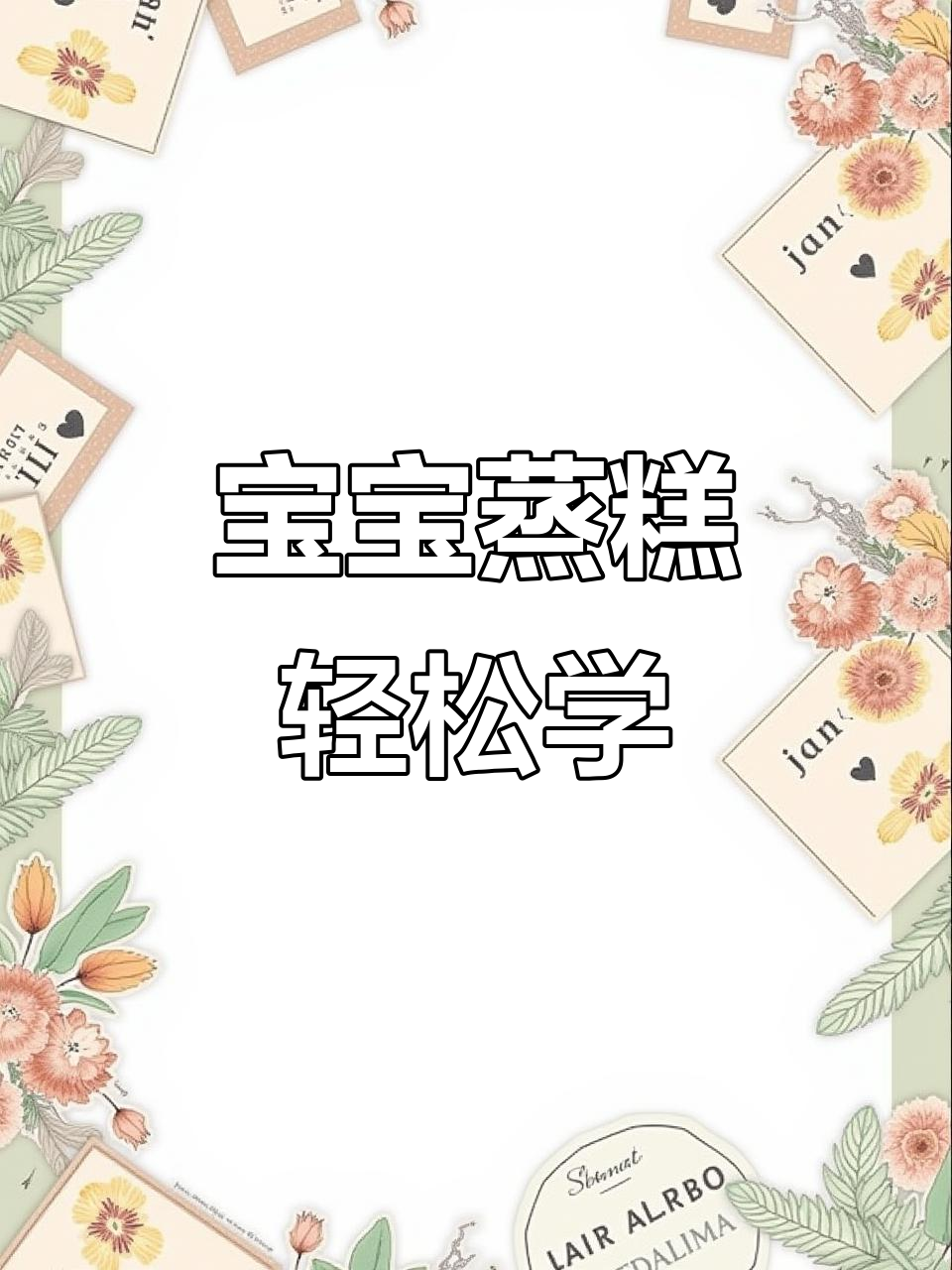 第一次做就成功的宝宝蒸糕，简单又好吃