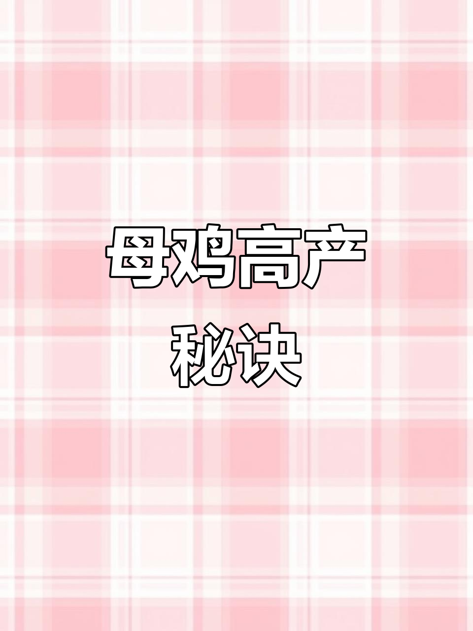 母鸡下蛋小窍门,顺口溜教你翻倍产蛋
