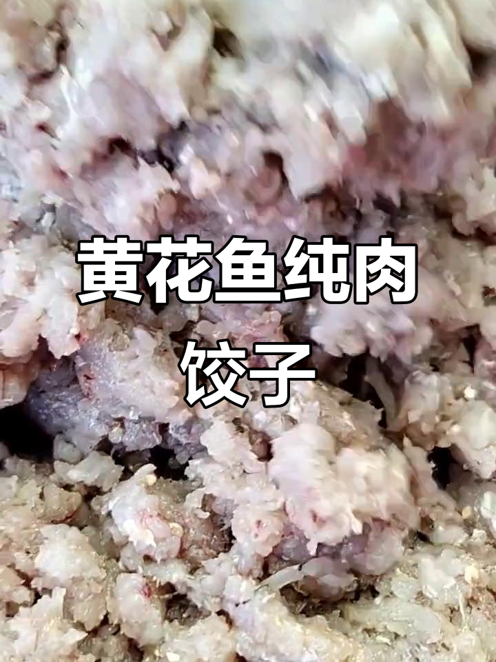 野生黄花鱼肉,鲜美无比!海边特色饺子馅料