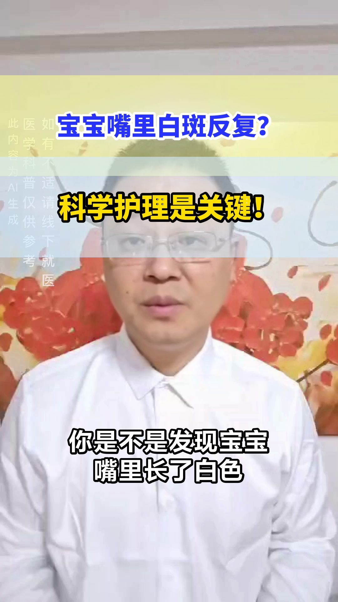 宝宝鹅口疮,护理这样做
