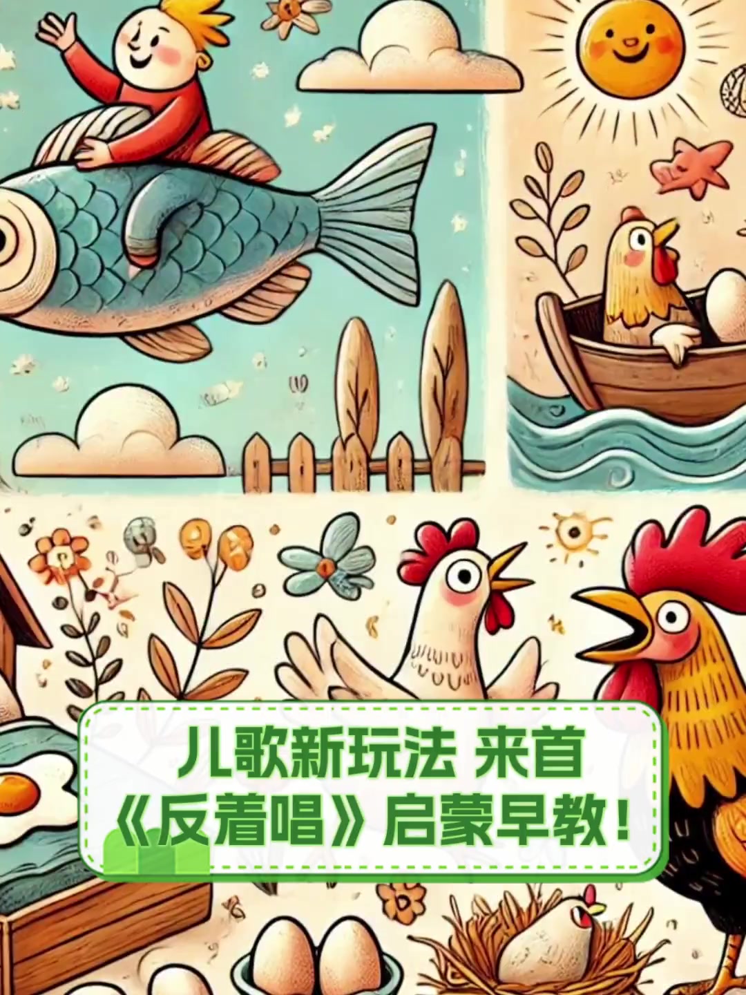 儿歌新玩法,来首《反着唱》启蒙早教!