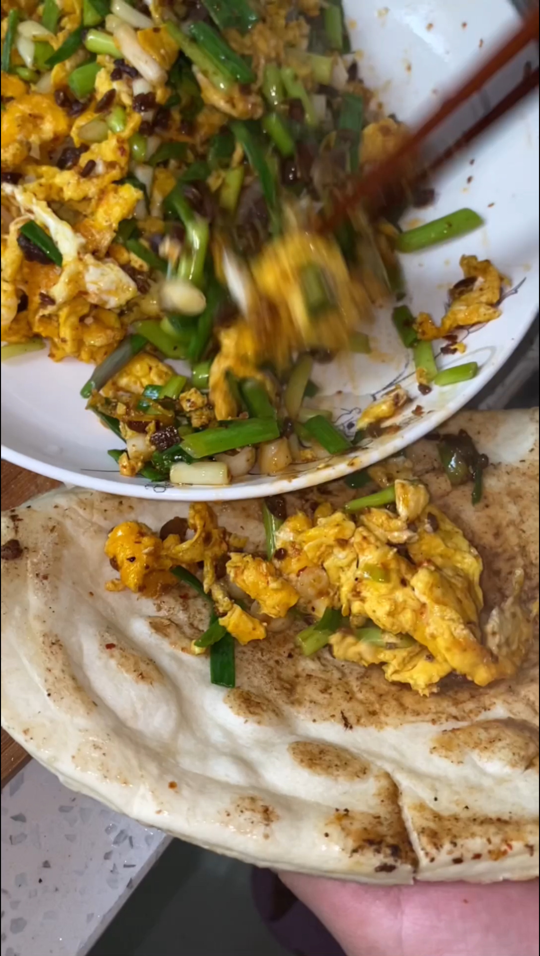 睢宁美食,盐豆炒鸡蛋