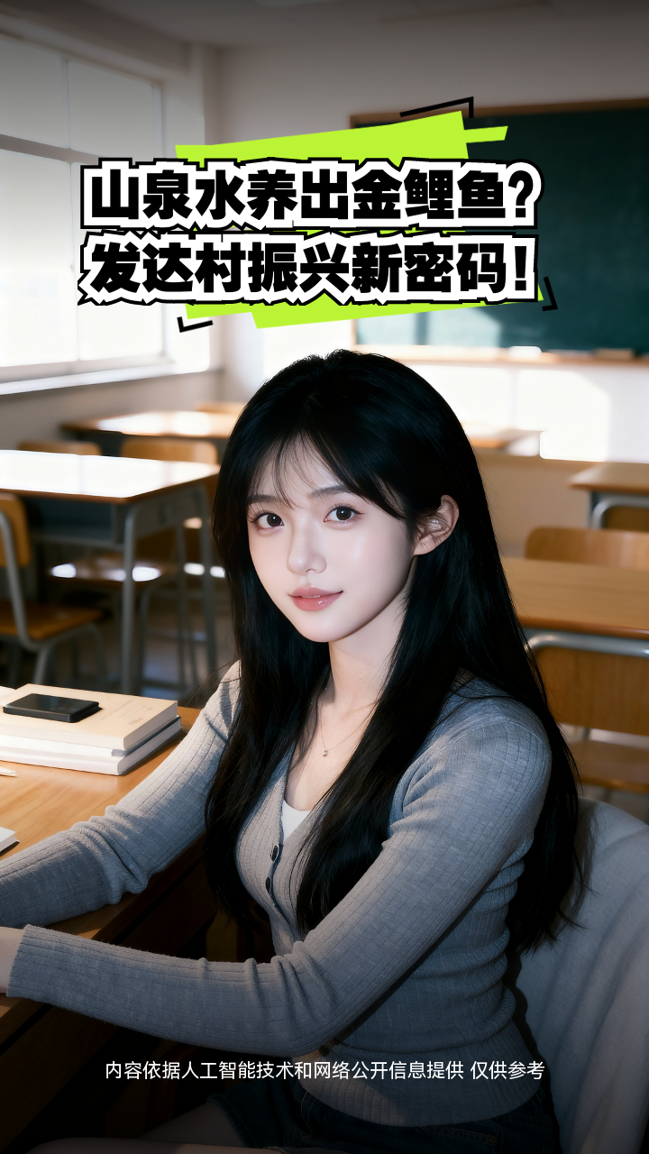 山泉水养出金鲤鱼?发达村振兴新密码!