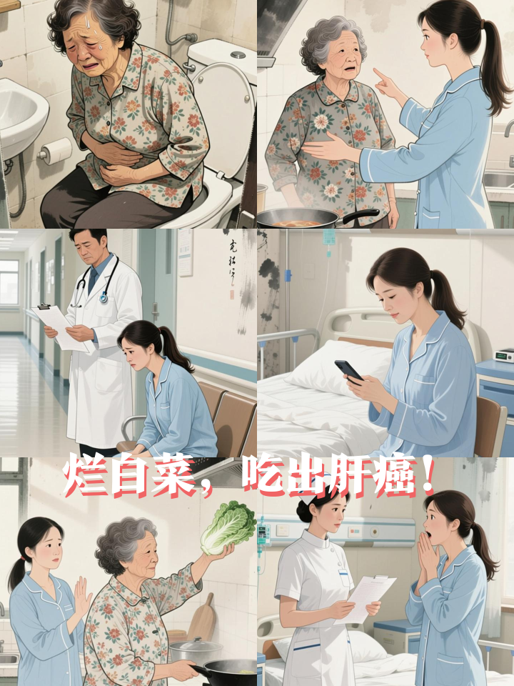 婆婆坚持吃烂白菜,医院确诊肝癌晚期!