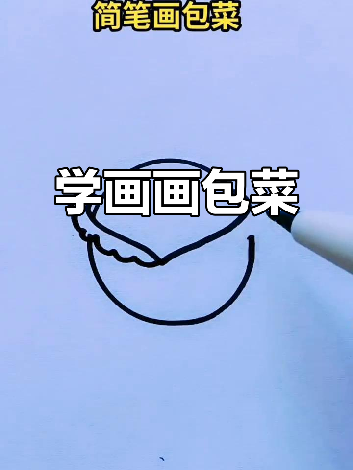 轻松学画包菜,简单又有趣