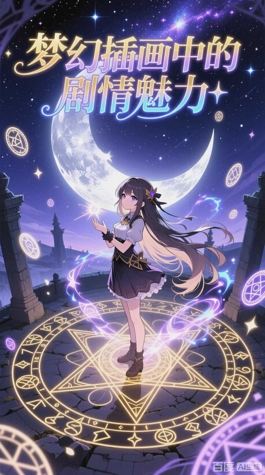 二次元剧情，梦幻插画