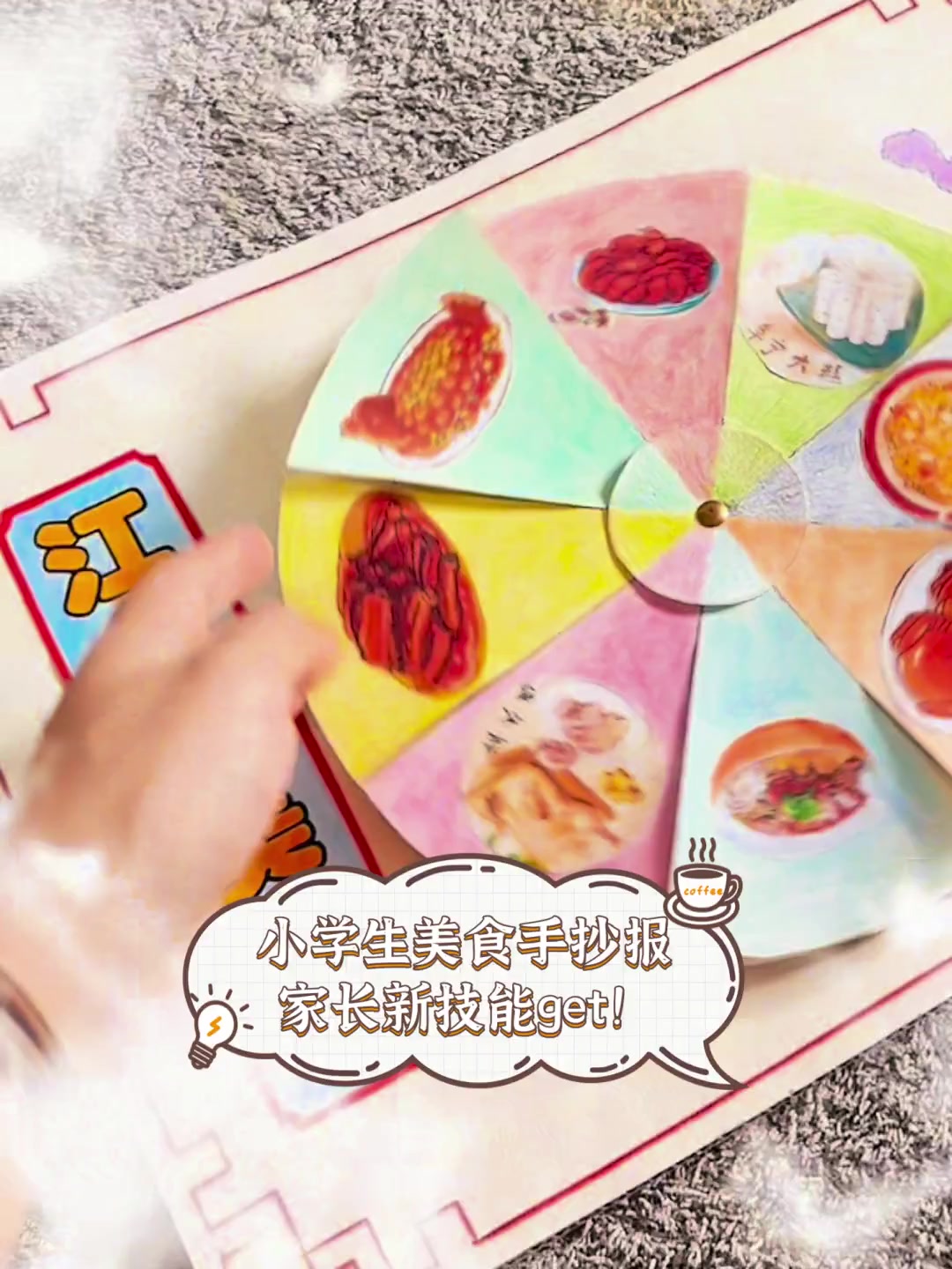小学生美食手抄报,家长新技能get!