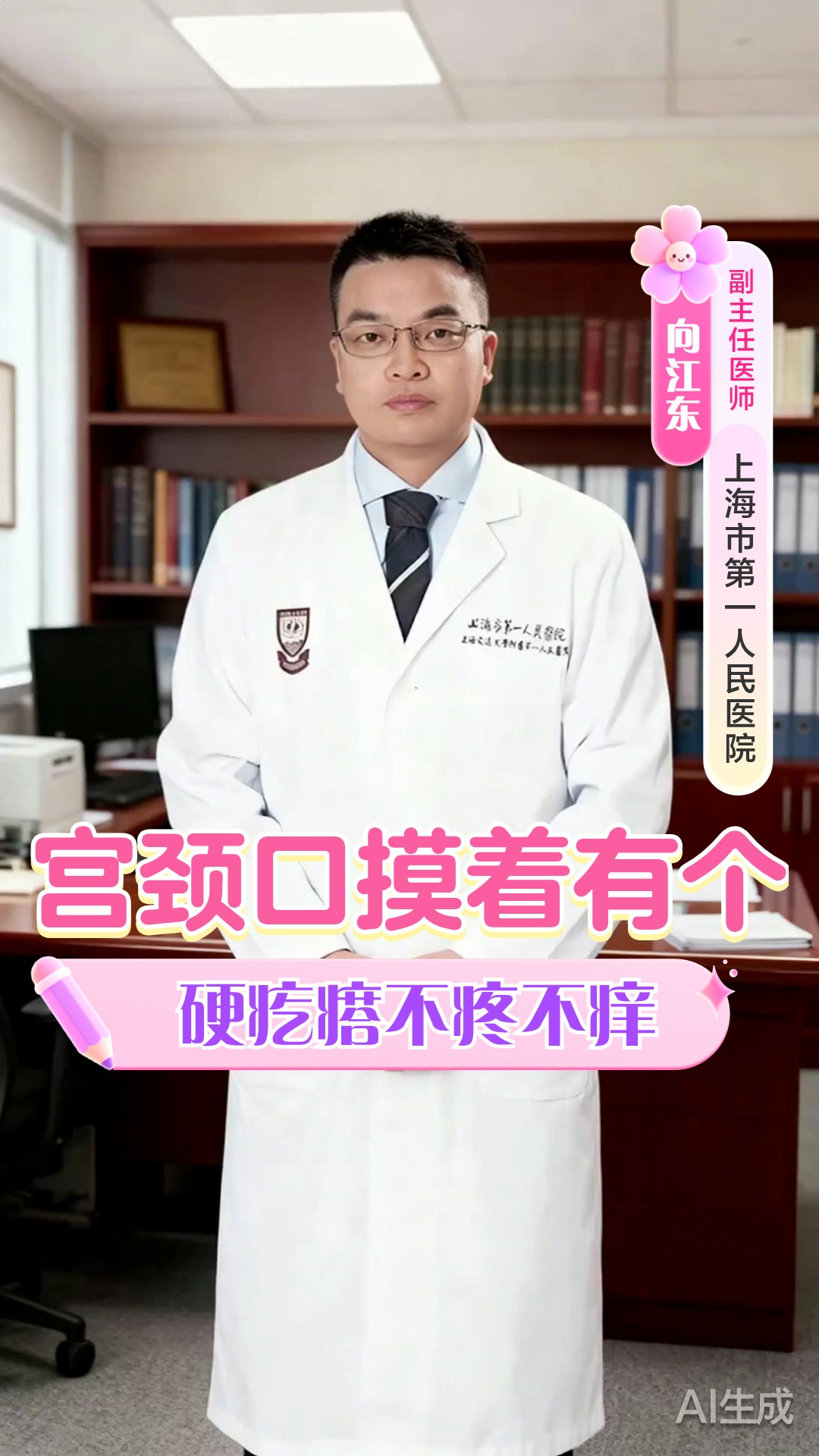 宫颈口摸着有个硬疙瘩不疼不痒