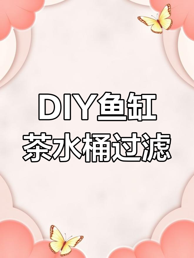 鱼缸茶水桶DIY过滤系统,轻松打造高效周转箱过滤器