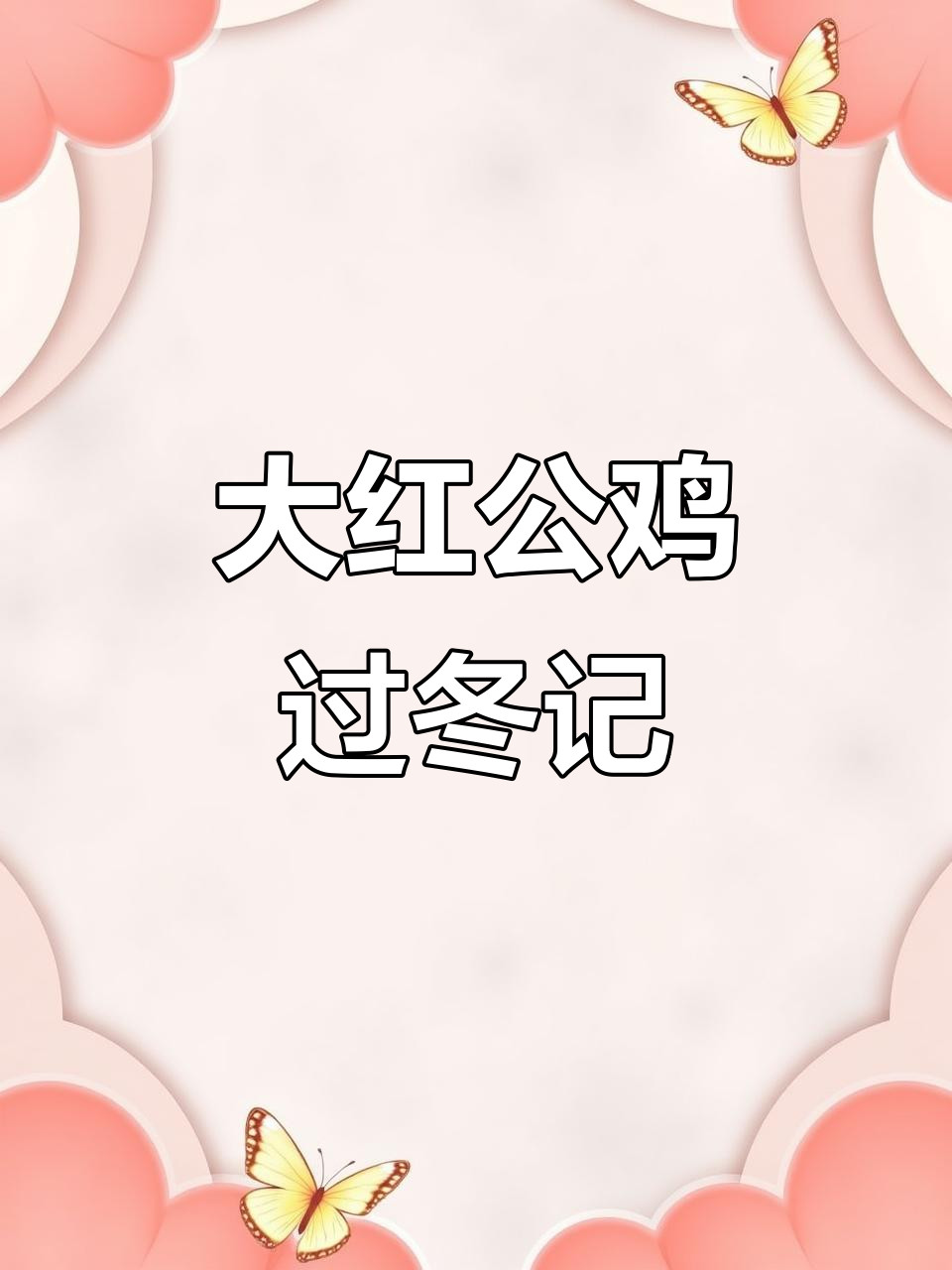 农村散养大公鸡，毛色亮丽，冬天保暖全靠它