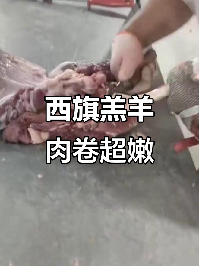 呼伦贝尔大草原的西旗羔羊肉卷,嫩滑无天理!