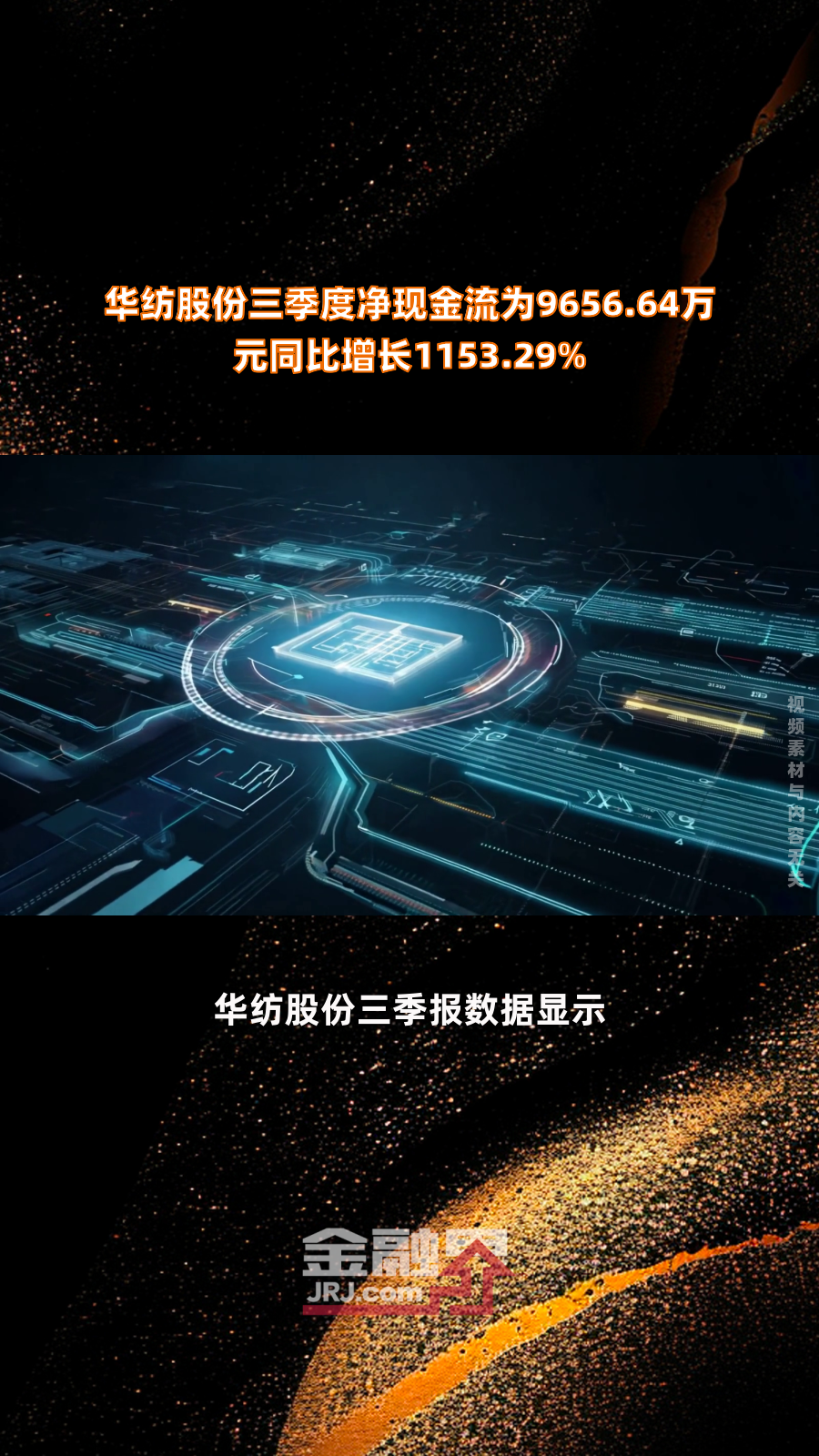 华纺股份三季度净现金流为9656.64万元同比增长1153.29%|快报