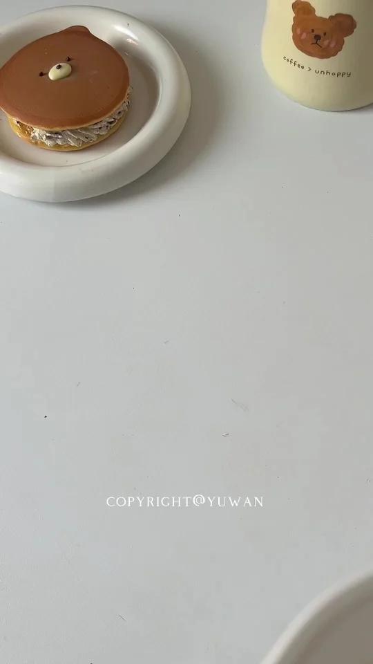 有锅就能做可爱小熊奥利奥奶油铜锣烧～