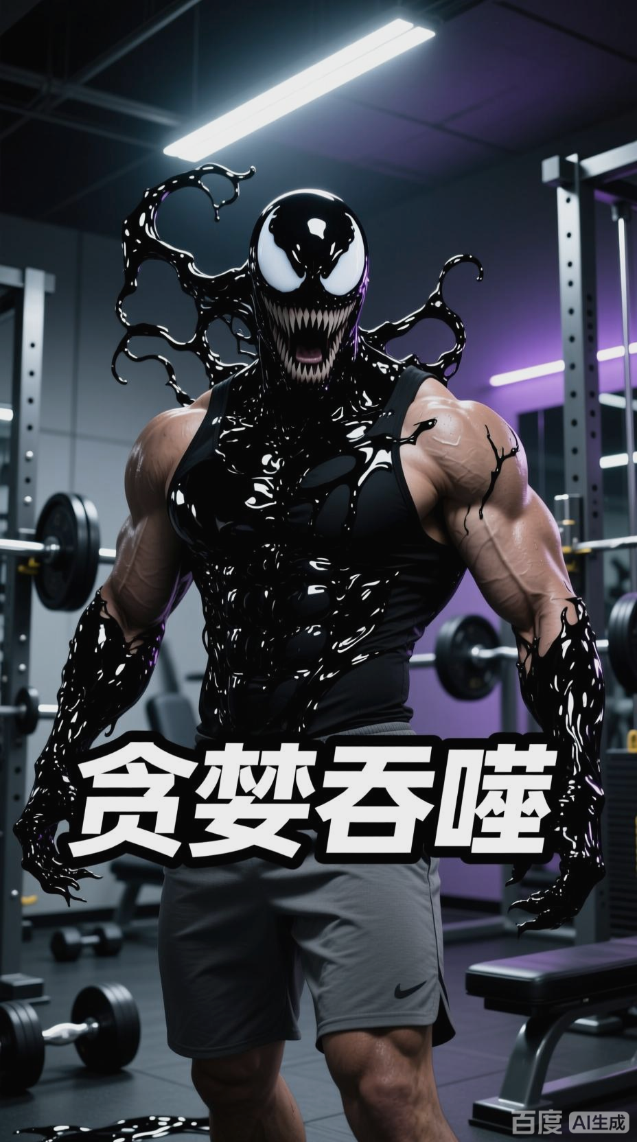 毒液吞噬肌肉男，力量升级