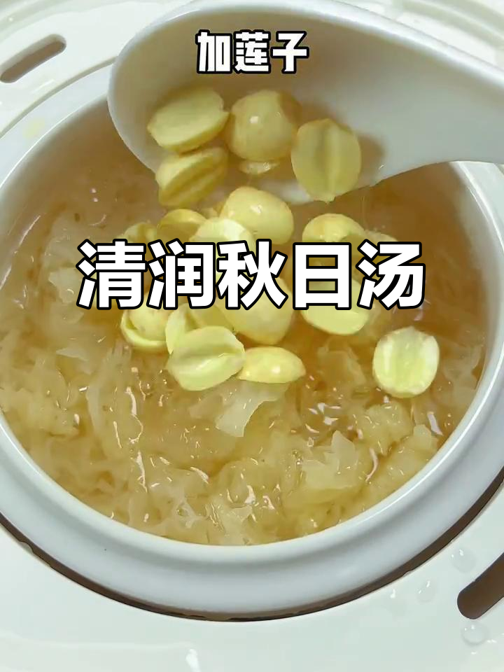 秋季润燥汤,芡实莲子银耳百合炖出好气色