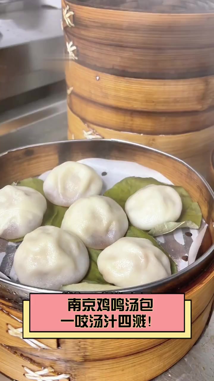 南京鸡鸣汤包,一咬汤汁四溅!