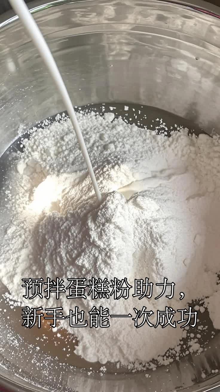 预拌蛋糕粉助力,新手也能一次成功