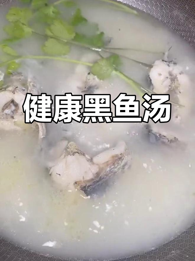 黑鱼汤的完美做法,健康又美味