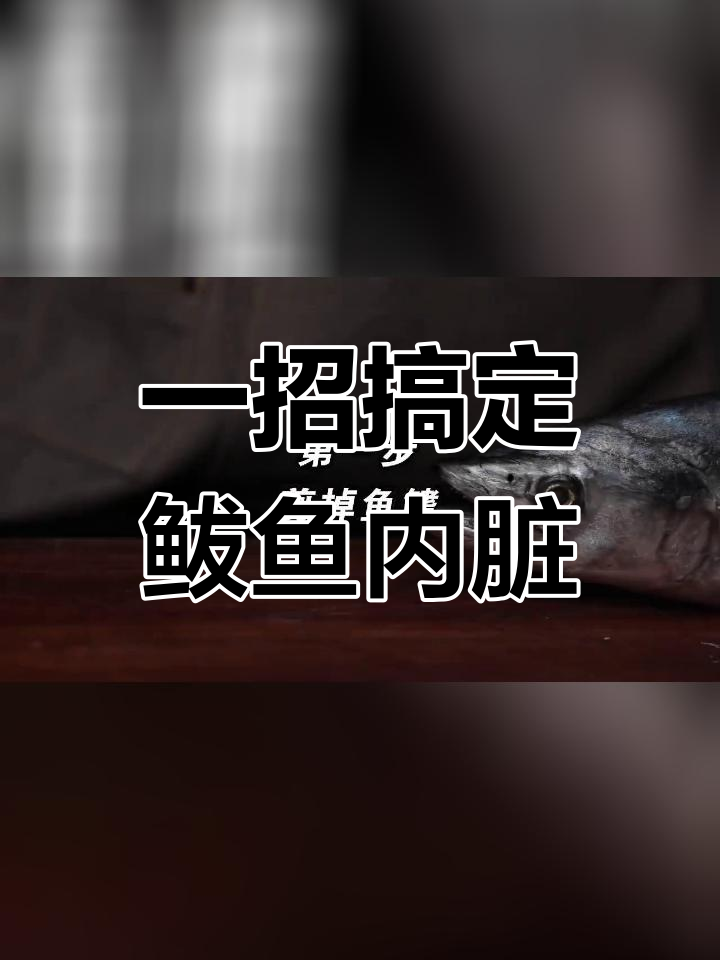 轻松清理鲅鱼内脏,保持干净整洁