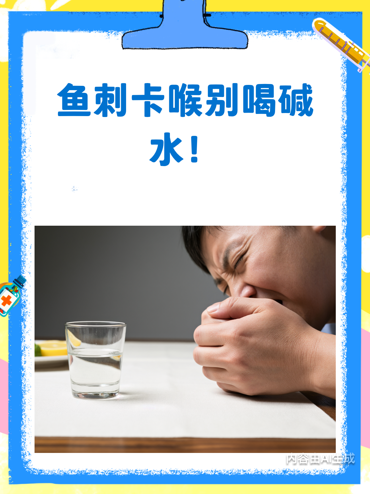 鱼刺卡喉喝碱水?小心食道受伤!