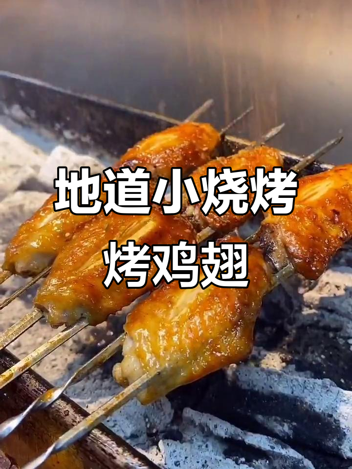 锦州烧烤秘制烤鸡翅,外焦里嫩,辣味十足