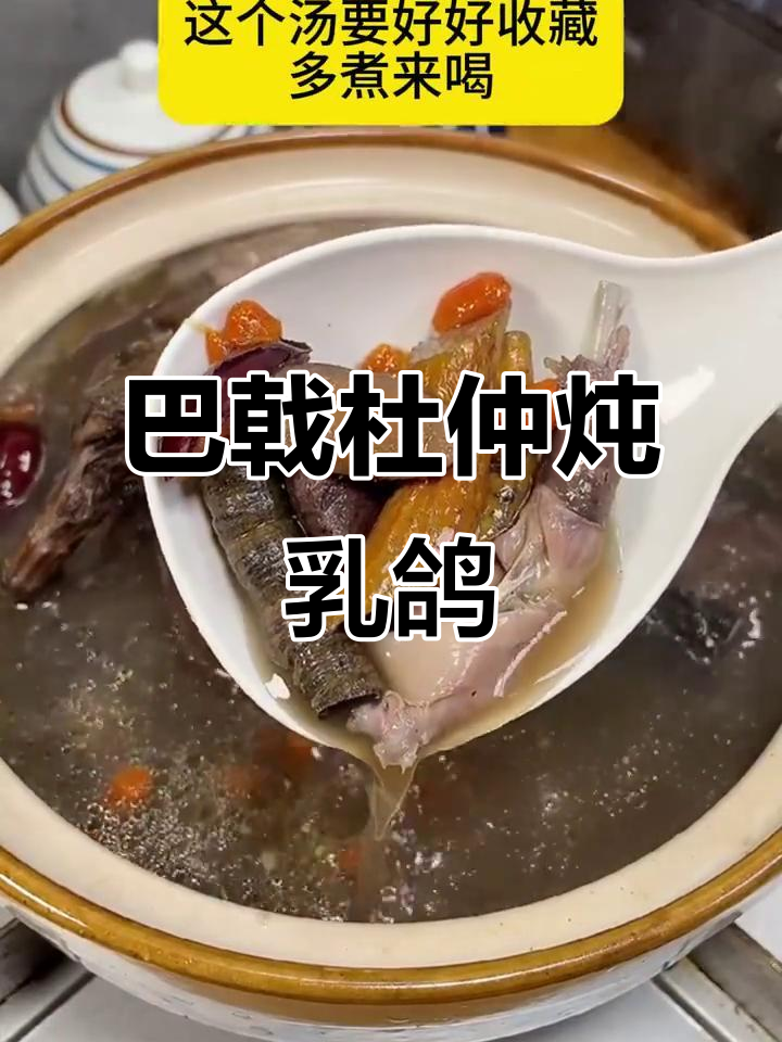 杜仲巴戟乳鸽汤,滋补靓汤来啦!