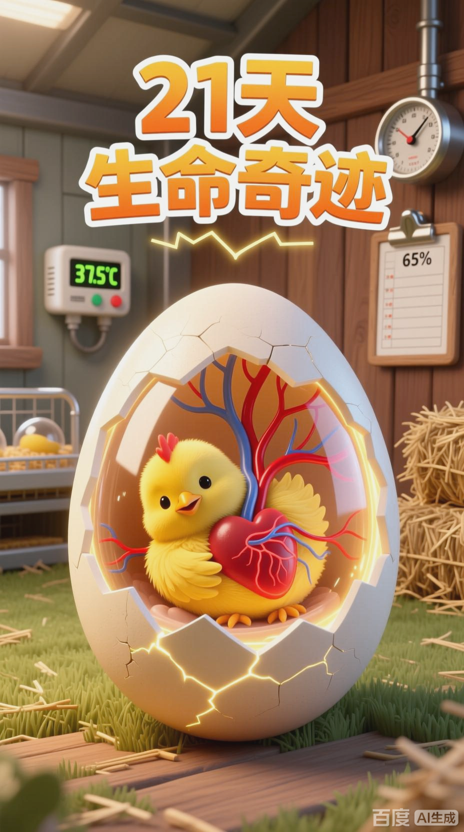 鸡蛋孵化成小鸡的全过程揭秘