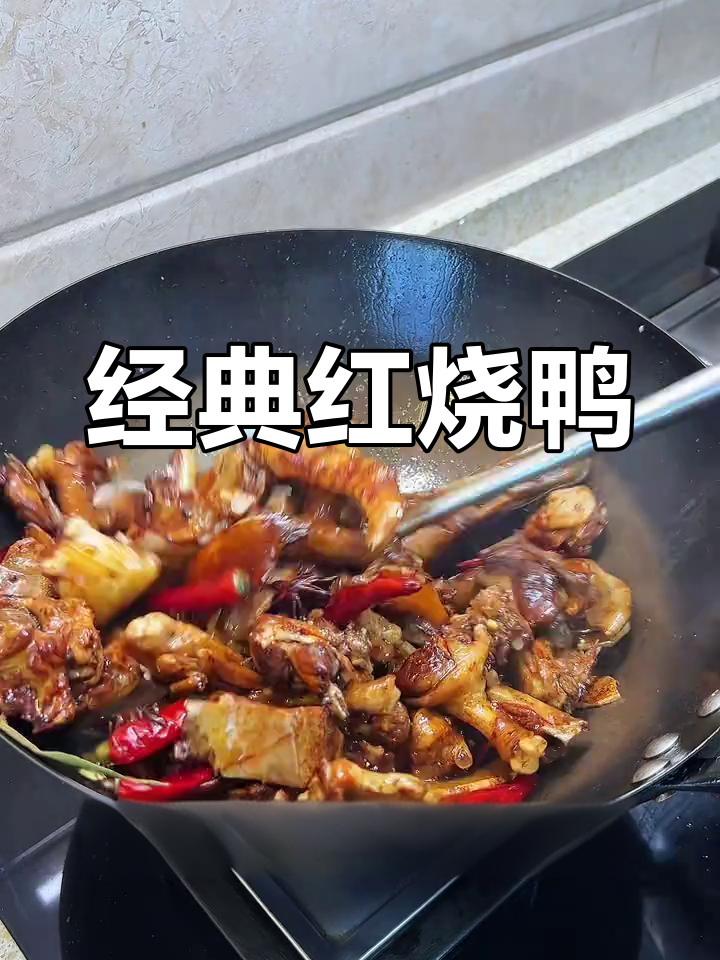 红烧鸭肉,香辣入味,米饭配汤汁三碗不够