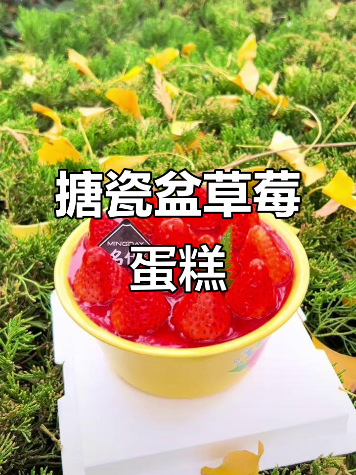草莓季的陶瓷盆蛋糕,仪式感满满!