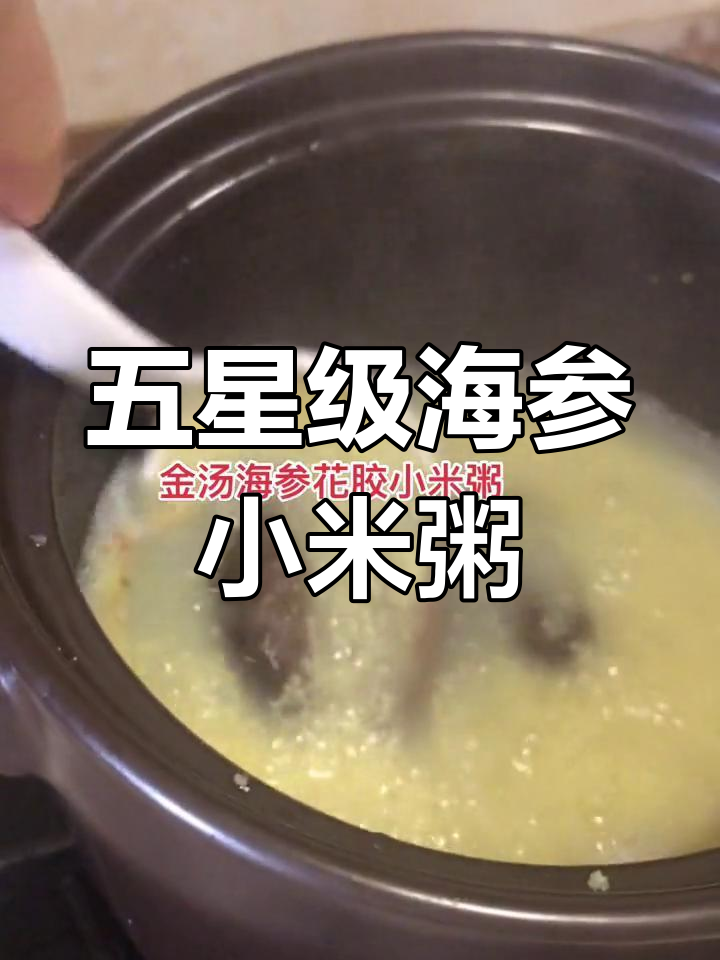 宝爸收藏的鱼胶,做出五星级酒店的海参小米粥