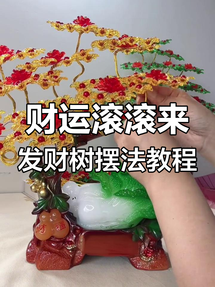 发财树玉白菜花开富贵摆放技巧,打造完美家居风水