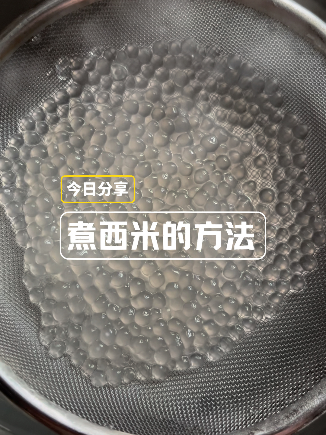 不会煮西米的宝子快来看看这个方法