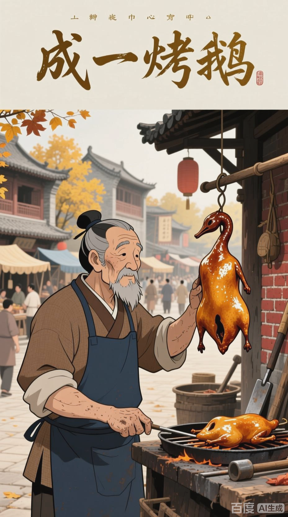 成一烤鹅，古法工艺再现