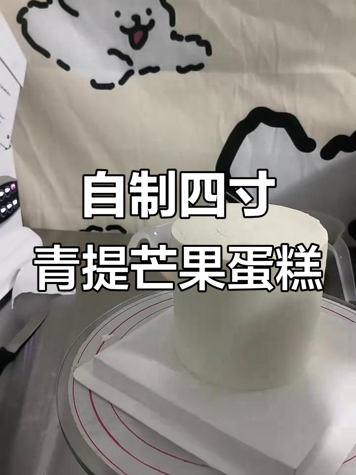 亲手做青提芒果蛋糕,简单又美味!
