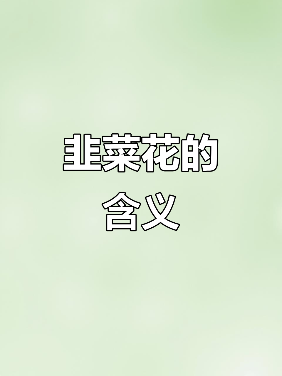 这首歌让我停不下来,韭菜花究竟象征着什么?