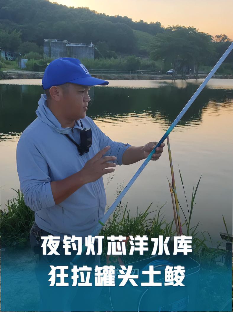 夜探灯芯洋水库,50元4小时狂拉罐头鲮鱼 土鲮 本诺渔具 本诺冷刃鱼竿