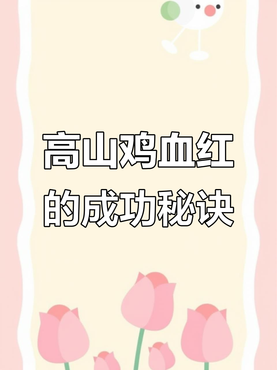 贵州高山鸡血红:从眼光到真诚,成就事业的关键