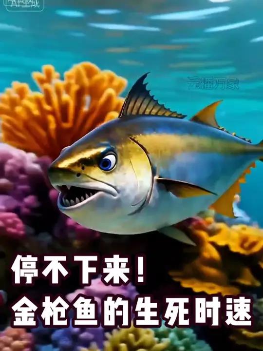 海洋永动机!不游动就会窒息的金枪鱼 永不停歇的游泳健将