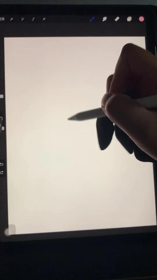 Procreate绘画超简单的花朵壁纸
