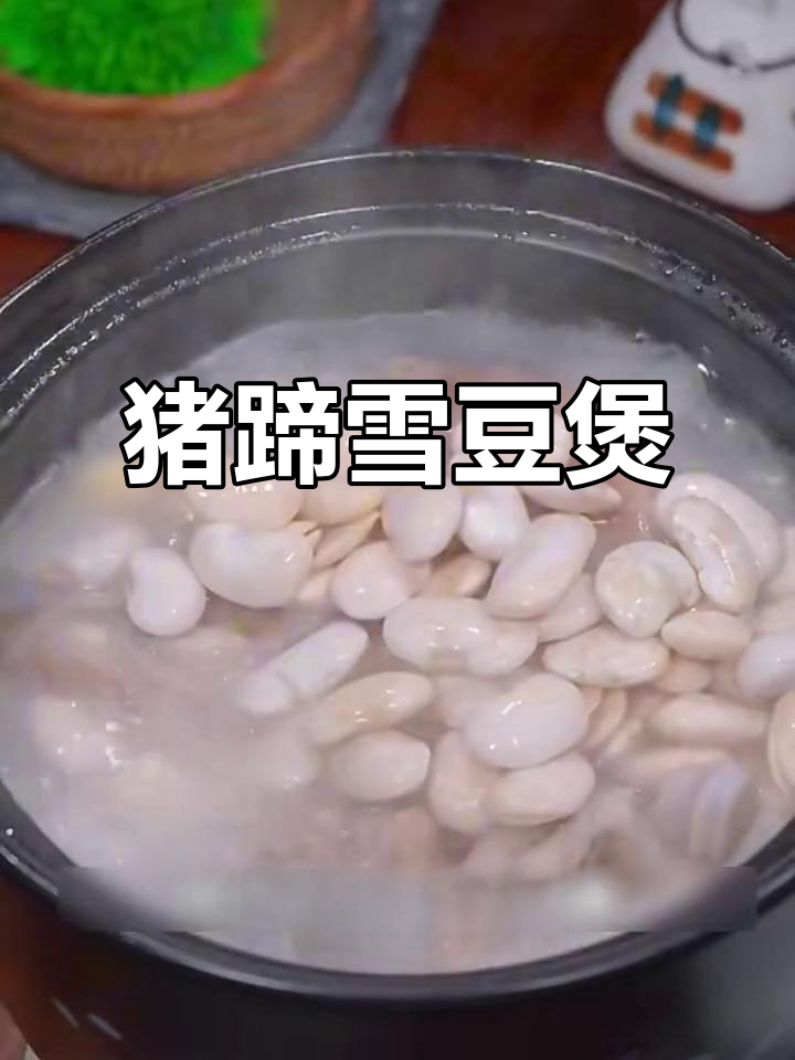 雪豆蹄花汤,炖出满满胶原蛋白