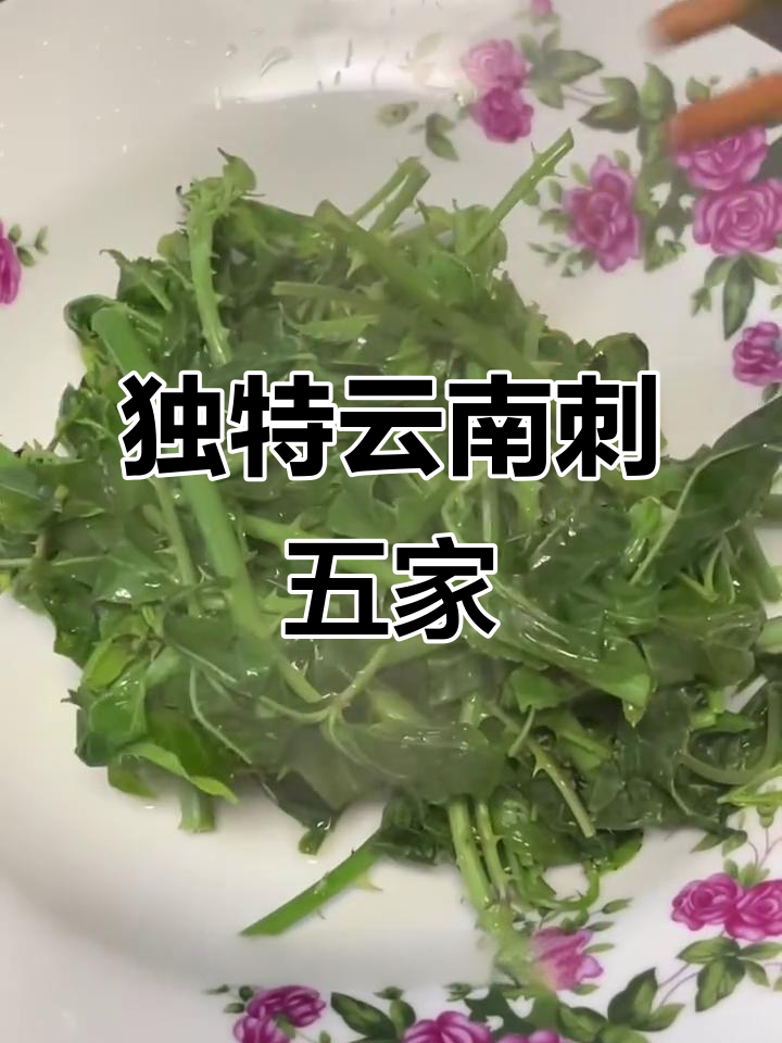 云南特色凉拌菜刺五家,微苦回甘让人惊艳