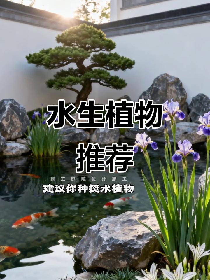 庭院鱼池水景植物选择指南:四种必选水生花卉