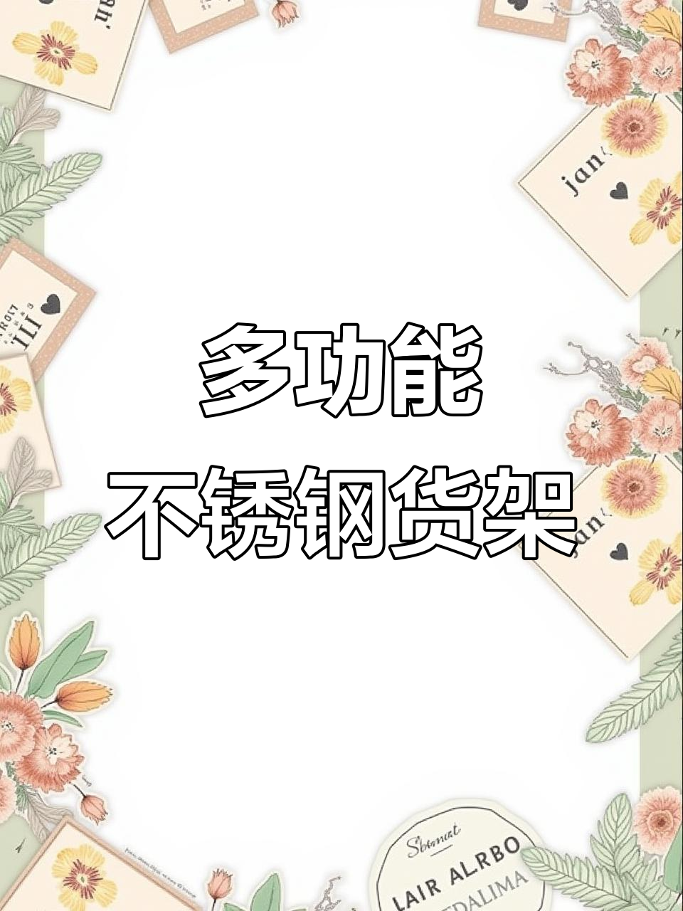 不锈钢置物架，适合厨房、奶茶店等多层物品摆放