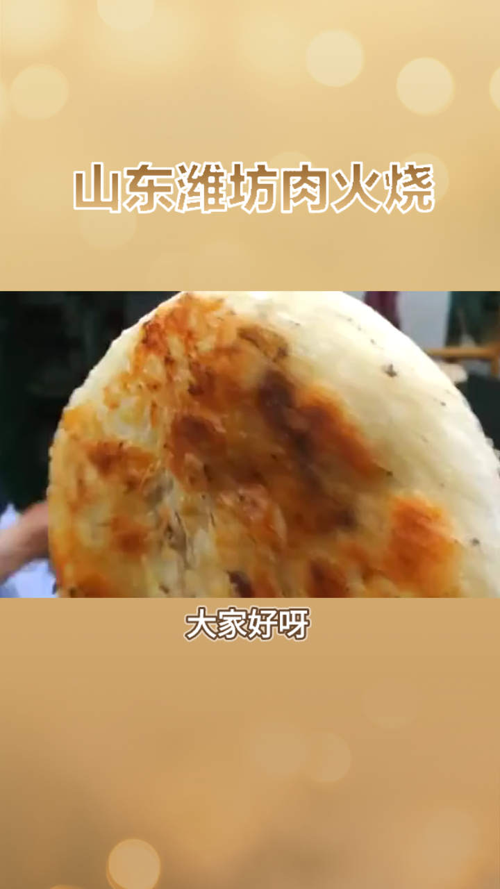 潍坊特色小吃肉火烧