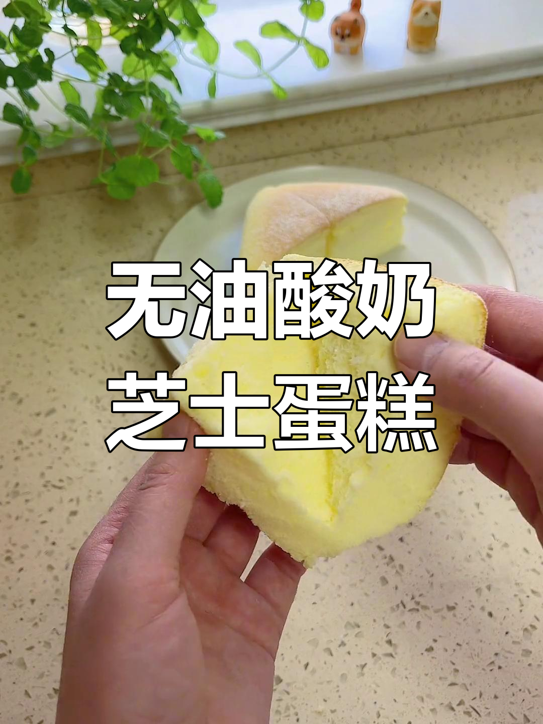 低卡无油酸奶芝士蛋糕,松软细腻冷藏更佳