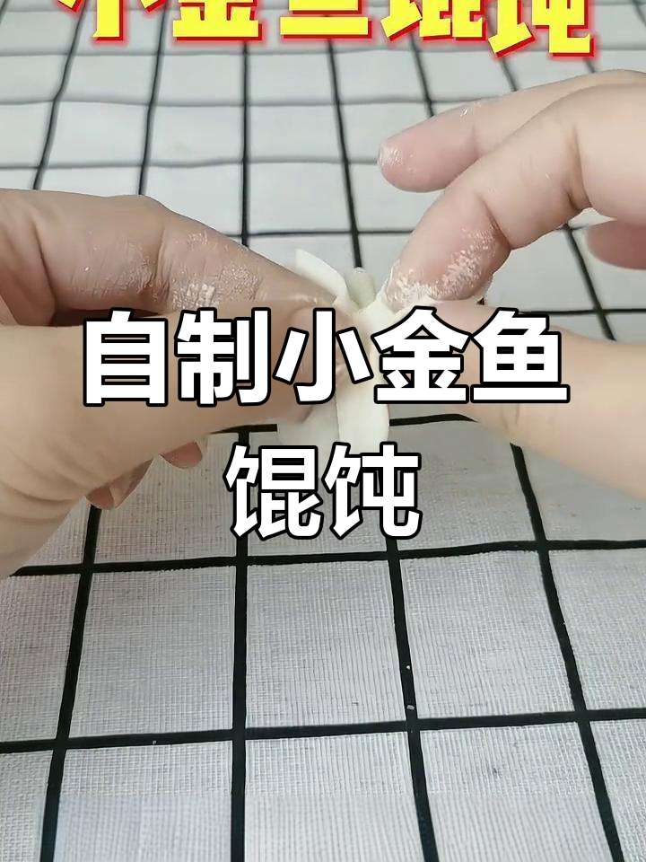 轻松学做小金鱼馄饨,家庭版教程