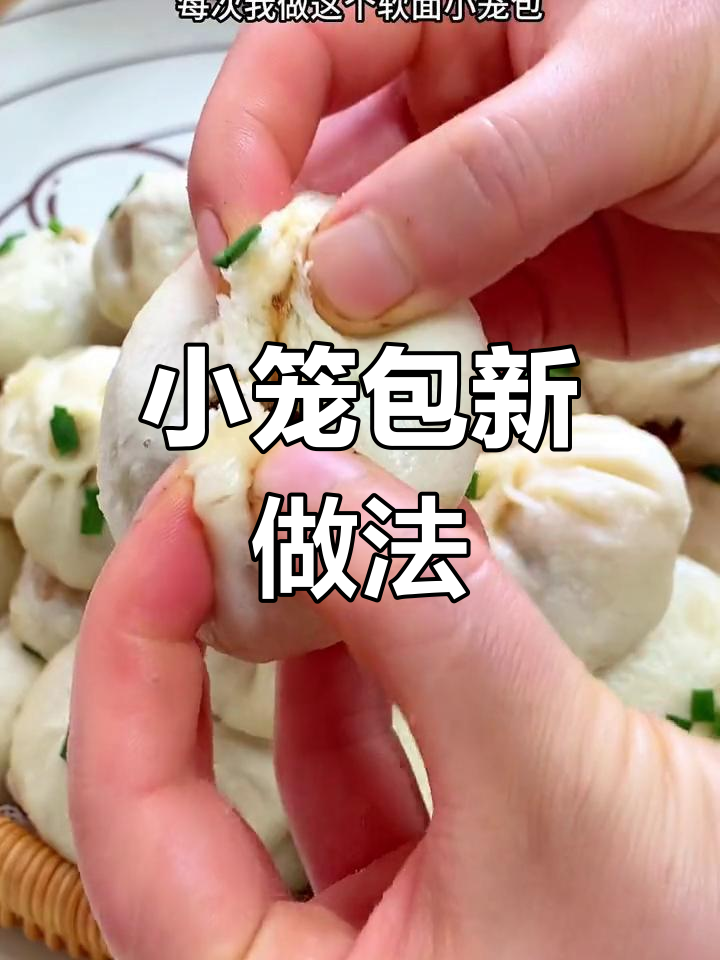 无需揉面,梅干菜肉馅鲜美十足,小笼包轻松做,超上瘾!