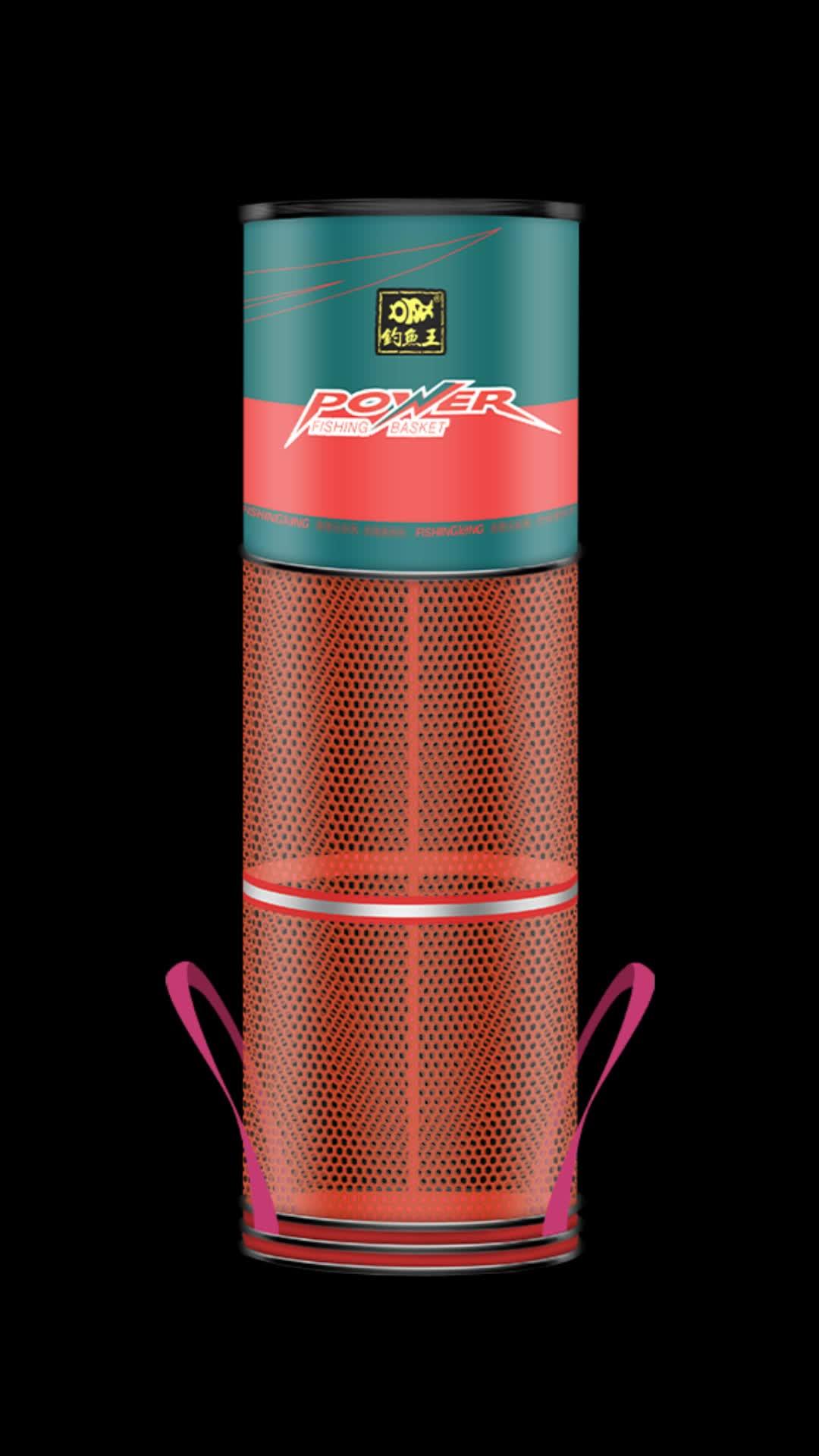 钓鱼王新款圆形鱼护,加厚涂胶网不挂鱼、不发臭、结实耐用,承重 强,黑坑、野钓都适用 钓鱼 