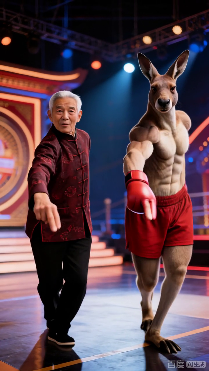 功夫爷爷VS肌肉袋鼠