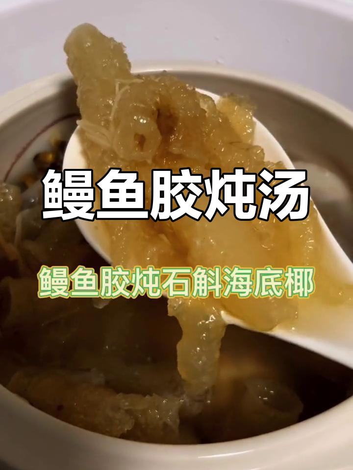 秋季滋补鳗鱼胶炖汤,清润营养